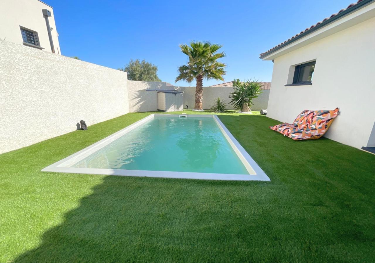 Villa Contemporaine Avec Piscine Chauffee Proche Des Plages Sauvian Exterior photo